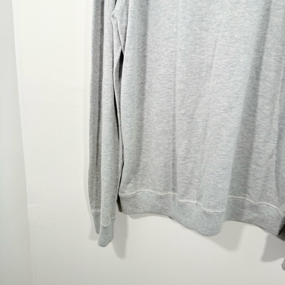 Ermenegildo Zegna Sport Gray Cotton Cashmere Lightweight 1/4 Zip Pullover XL - Picture 11 of 12